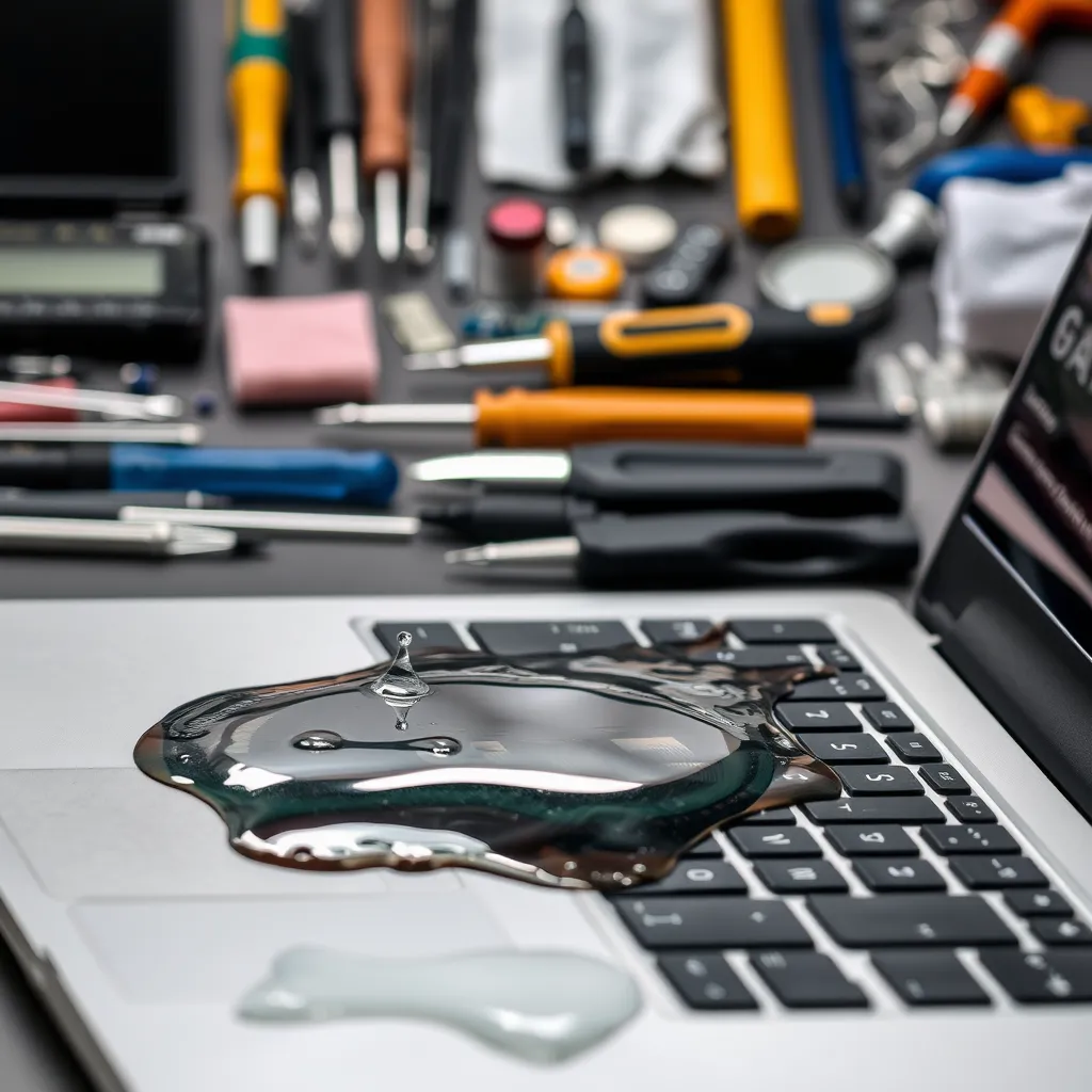 Ile kosztuje naprawa zalanego laptopa – przegląd cen