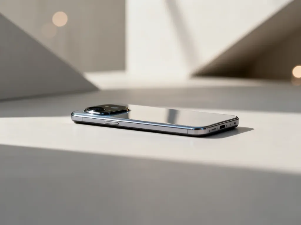 Nowoczesny smartfon OnePlus 11 na minimalistycznym tle, prezentujący elegancki design i moduł aparatu.
