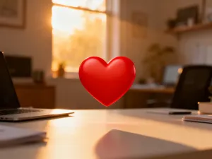 Dłoń trzymająca smartfon z otwartym interfejsem płatności na drewnianym biurku, ilustrująca proces doładowania konta.