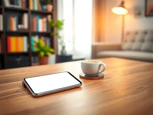 Wytrzymały smartfon z widocznym obiektywem kamery termowizyjnej na tle ekranu z wizualizacją rozkładu ciepła.