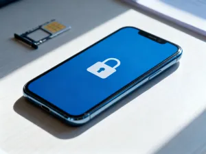 Ekran smartfona z widocznym ustawieniem wyłączonej poczty głosowej w menu konfiguracyjnym.