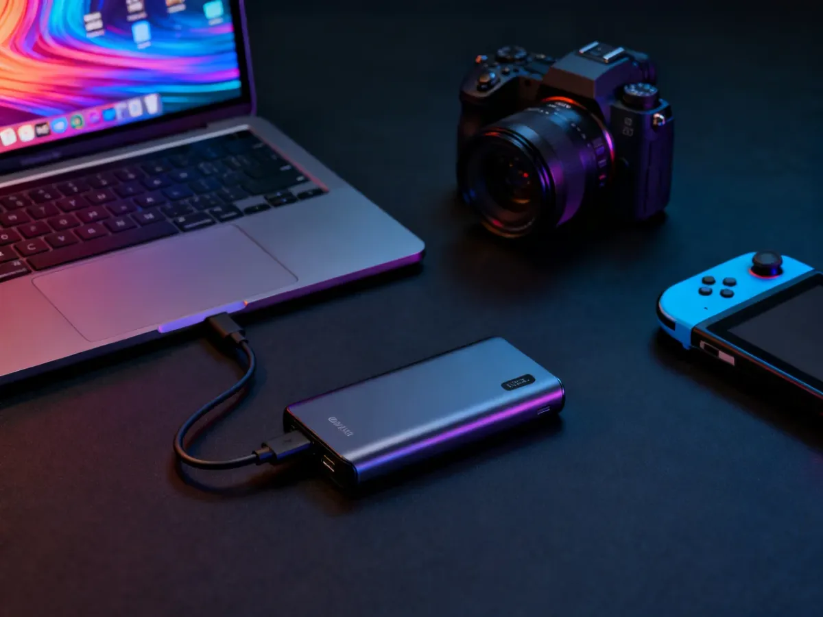 Powerbank Ugreen zasilający laptopa, aparat i konsolę