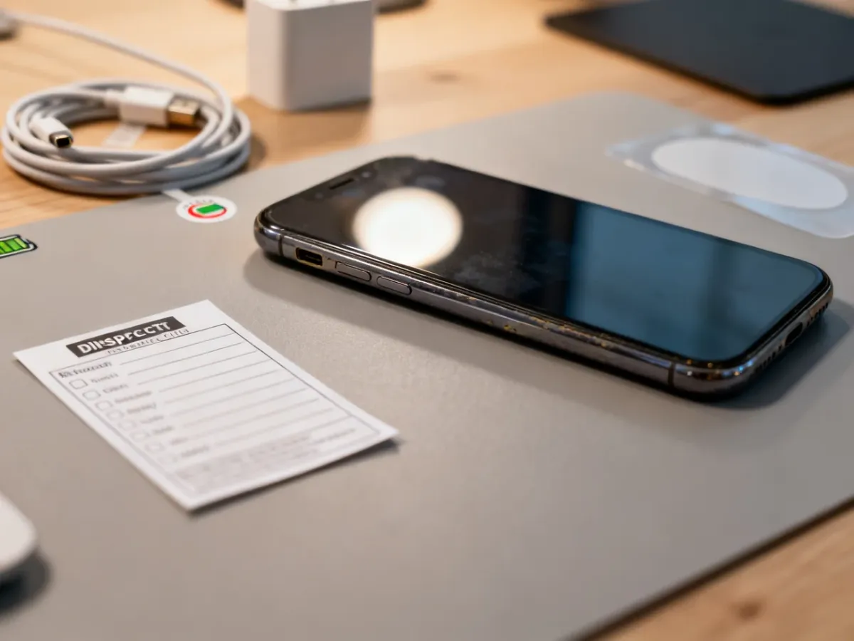 Używany smartfon przygotowany do oceny wartości
