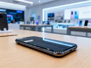 Ekran smartfona z widocznym ustawieniem wyłączonej poczty głosowej w menu konfiguracyjnym.